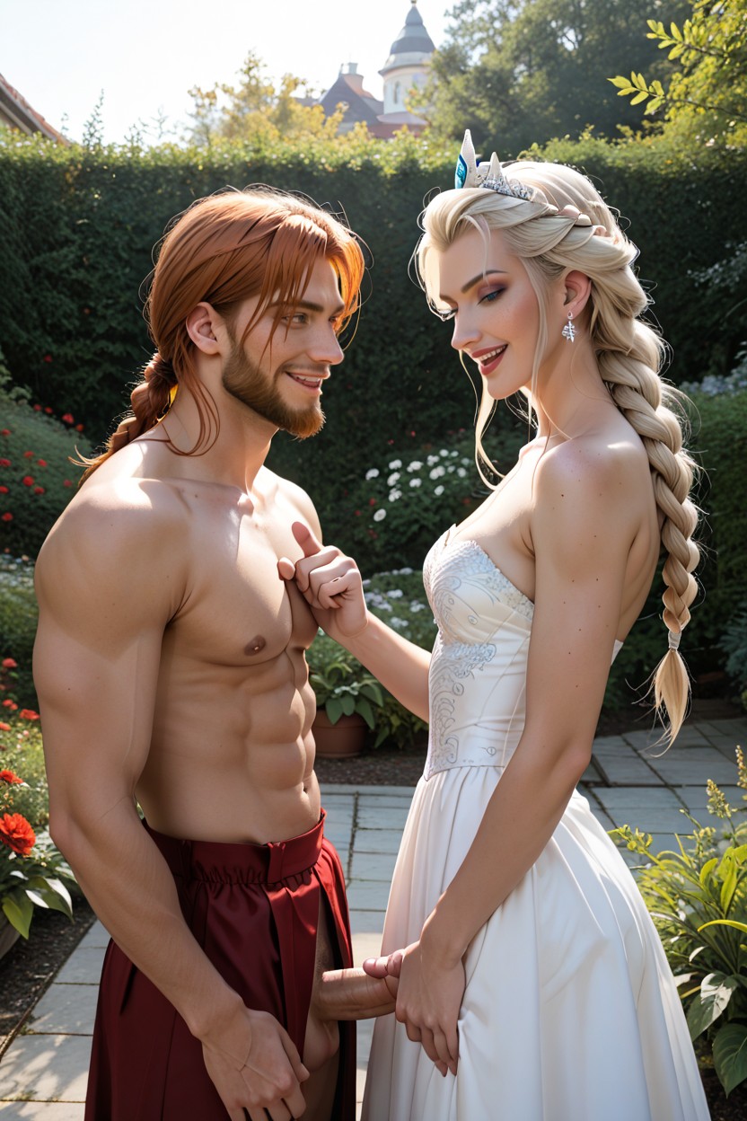 Man Standing, Mouth Wide Open, Ginger AI Porn