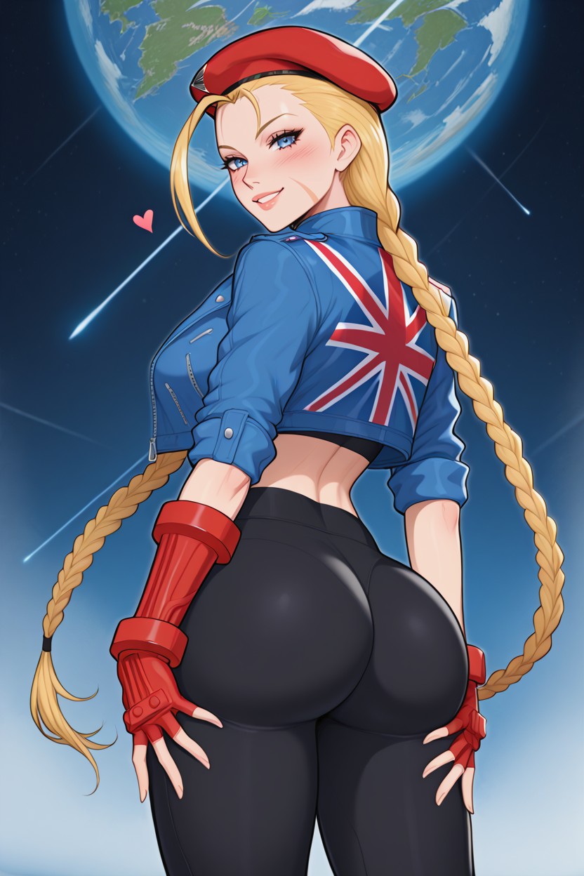 Hearts, Seductive Smile, Fingerless Gloves Hentai AI Porn