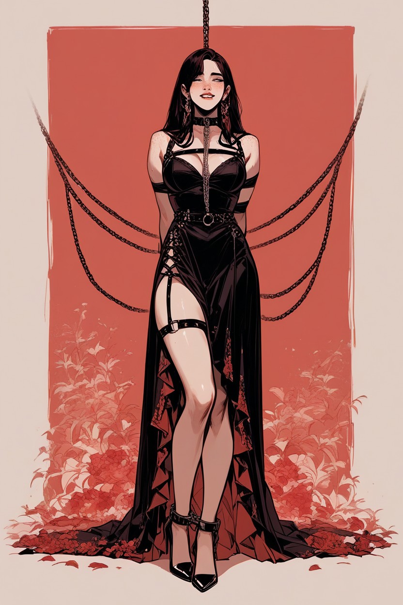 Freckles, Dark_harsh_mystic_ambiance, Extremely_heavy_wants_to_have_sex Hentai IA