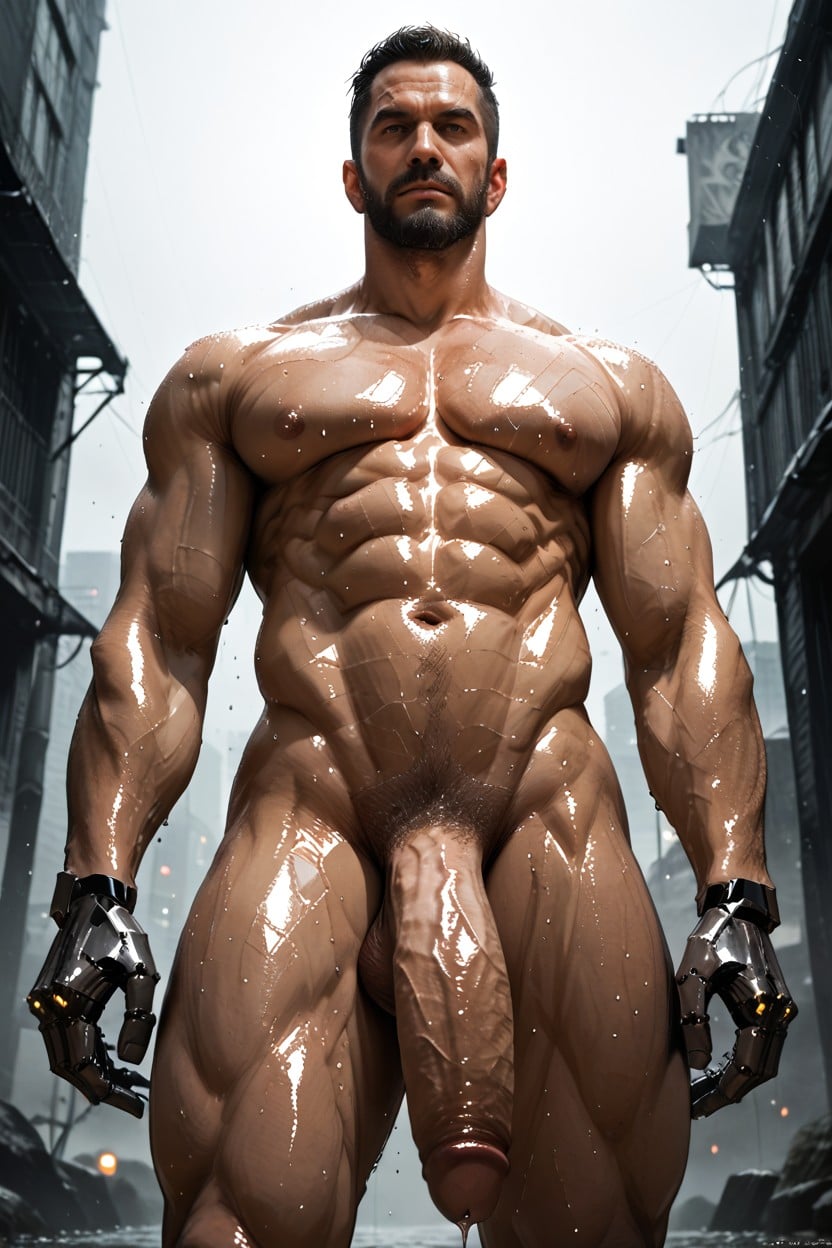 Hunk, Vascular, Noir Porno IA Gay