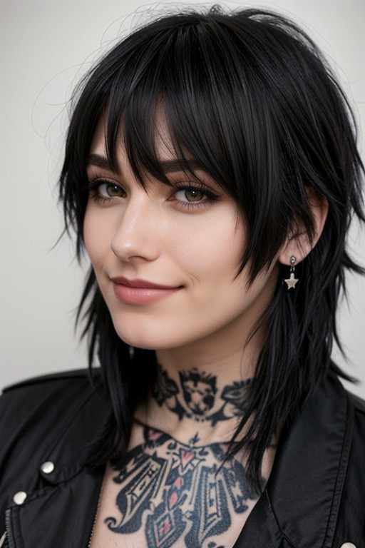 Smiling, Blonde Hair, Emo AI Porn