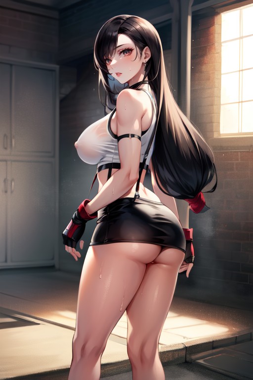 Rounded Breast, Wide Eyes, Plaid Skirt Hentai AI Porn