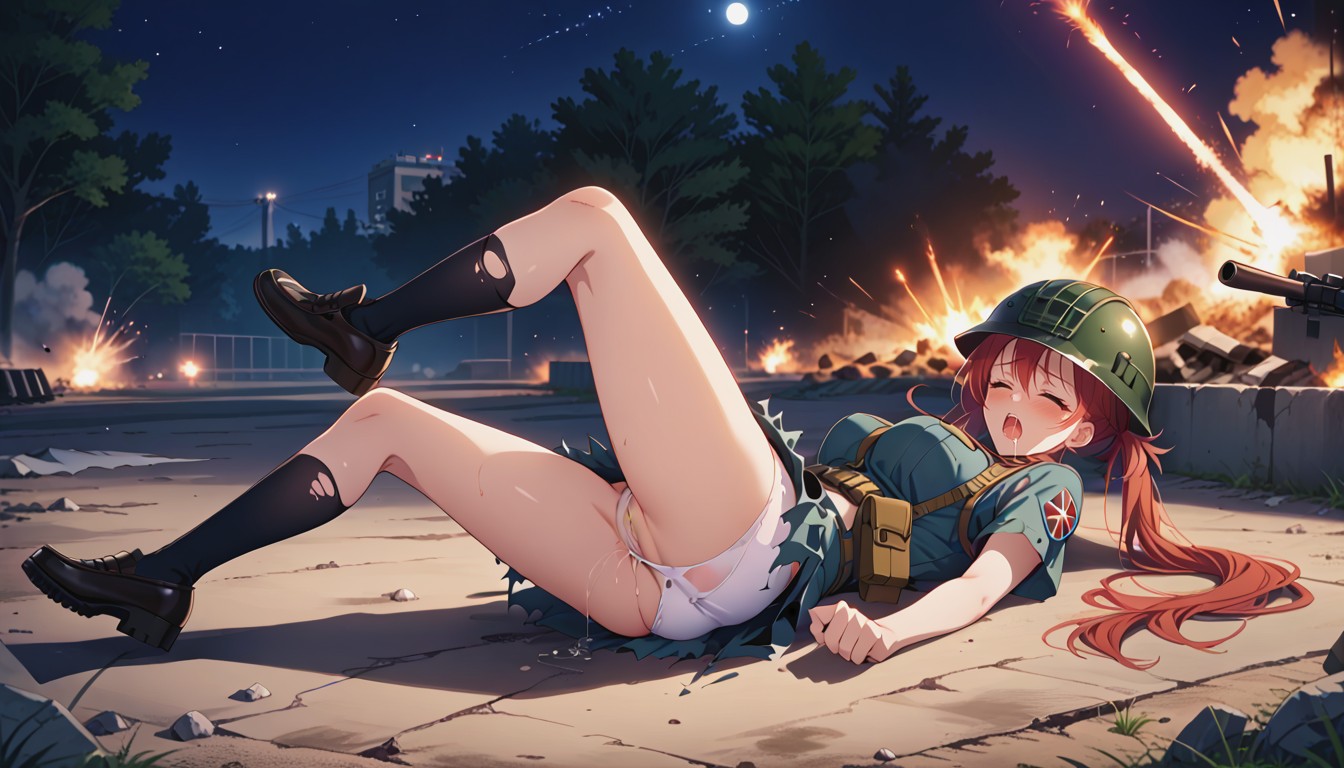 Teardrop, Explosions In Background, Harness AI Porn
