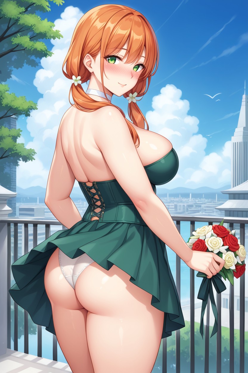 Corset, Perfect Body, Flower Hentai AI Porn