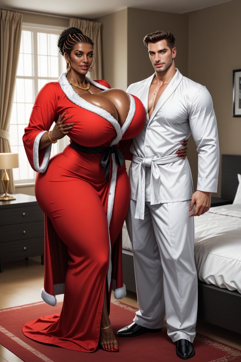 Christmas, Groping, Bodybuilder AI Porn