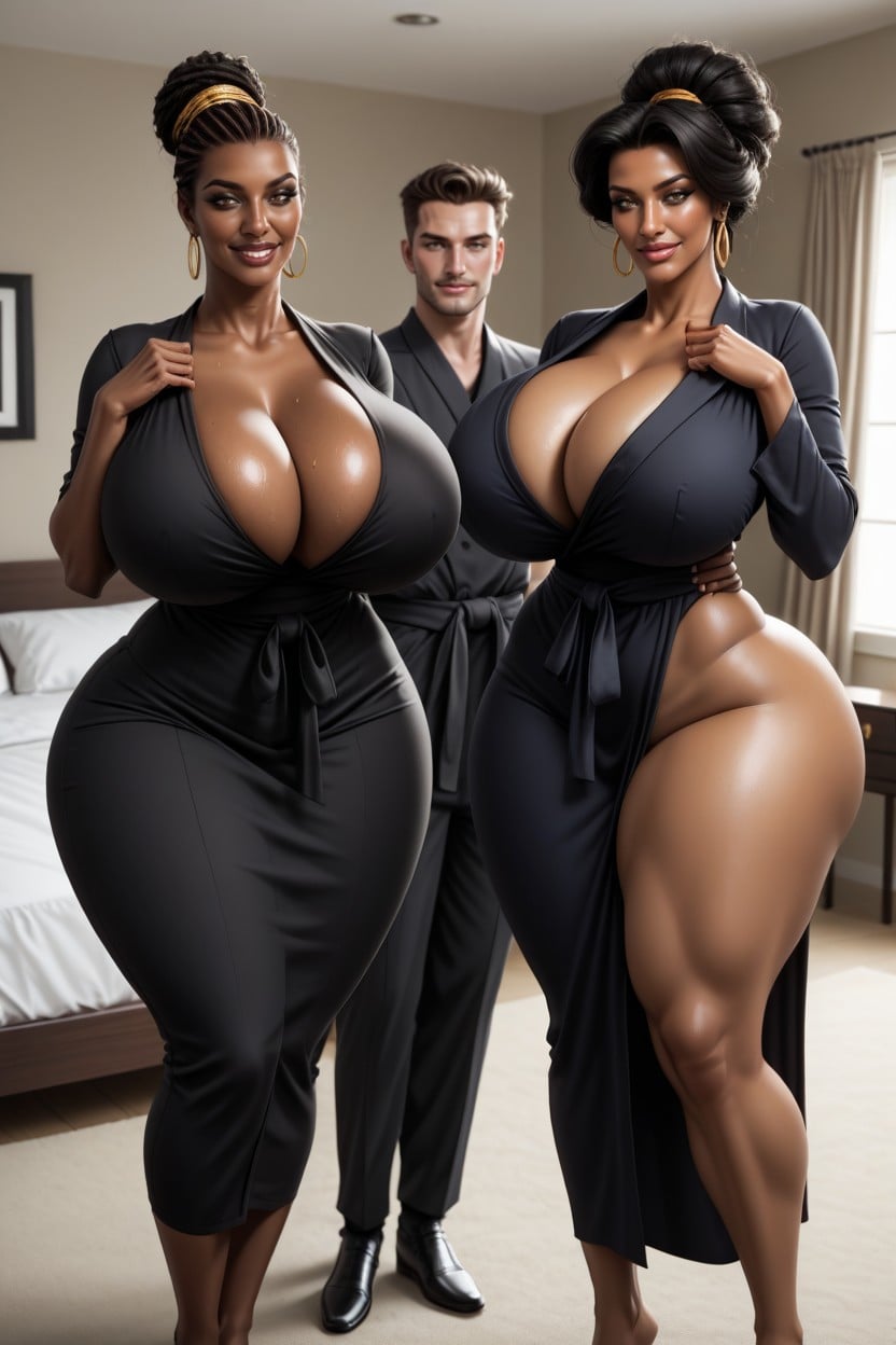 Massive Ass, Man Happy, Full Body AI Porn