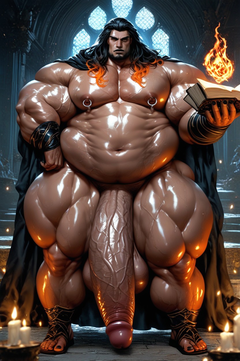 Heureux, Penis Bigger Than Body, Shiny Skin Porno IA Gay