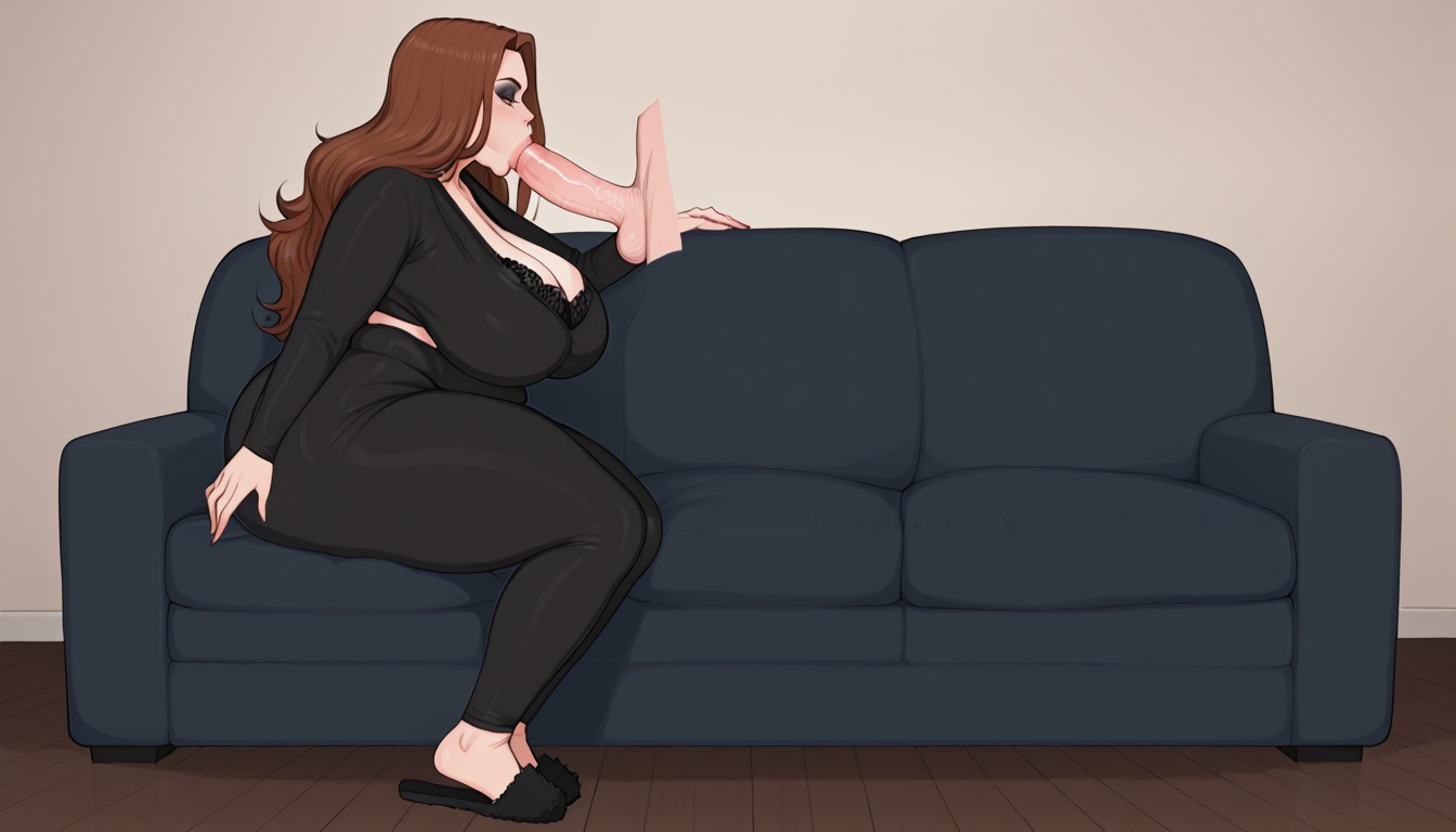 Gigantic Breasts, Huge Ass, Chubby BBW AI Porn
