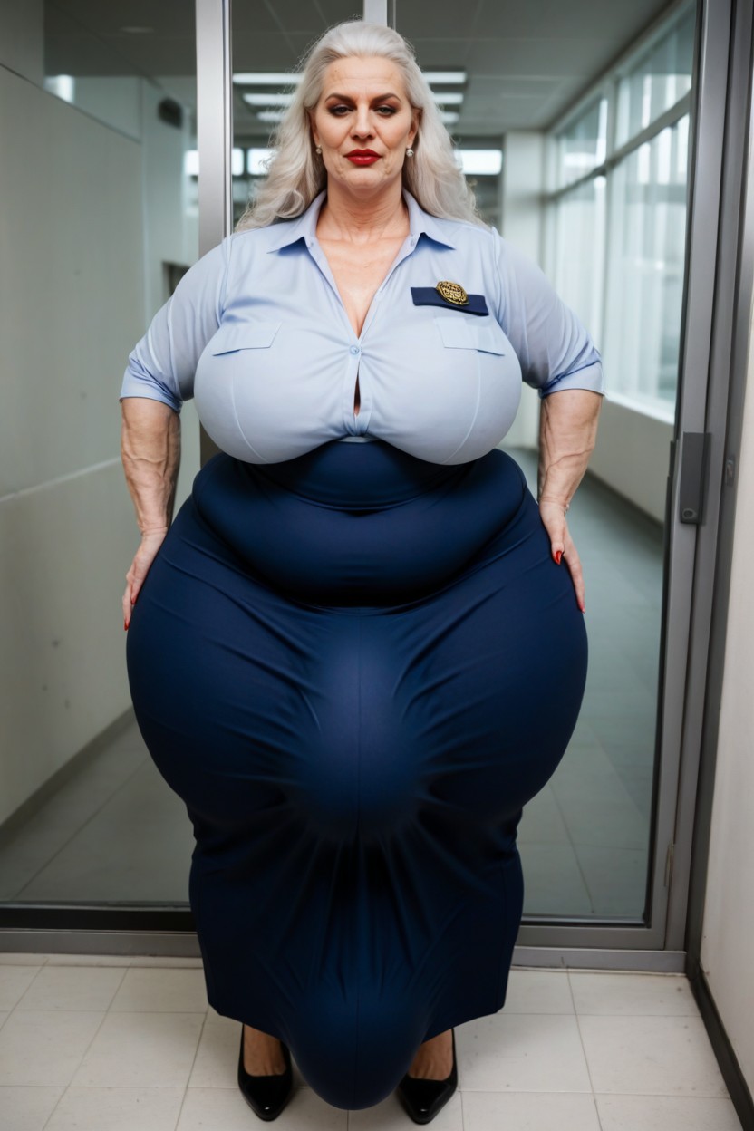 Cellulite Arms, Hyper Length Legs Hyper Testicals Bulge, Hair Down AI Porn