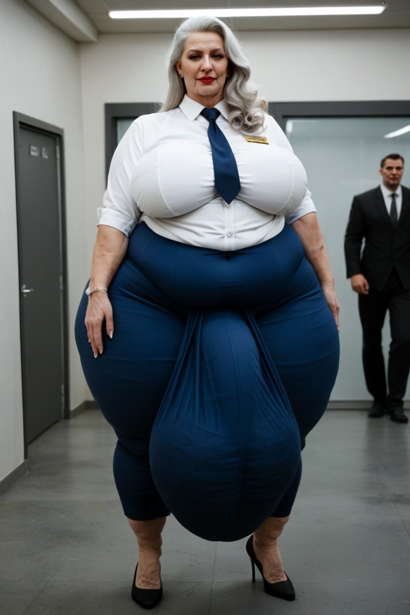Hyper Thick Thighs, Large Veiny Calves, Hyper Obesity AI Porn
