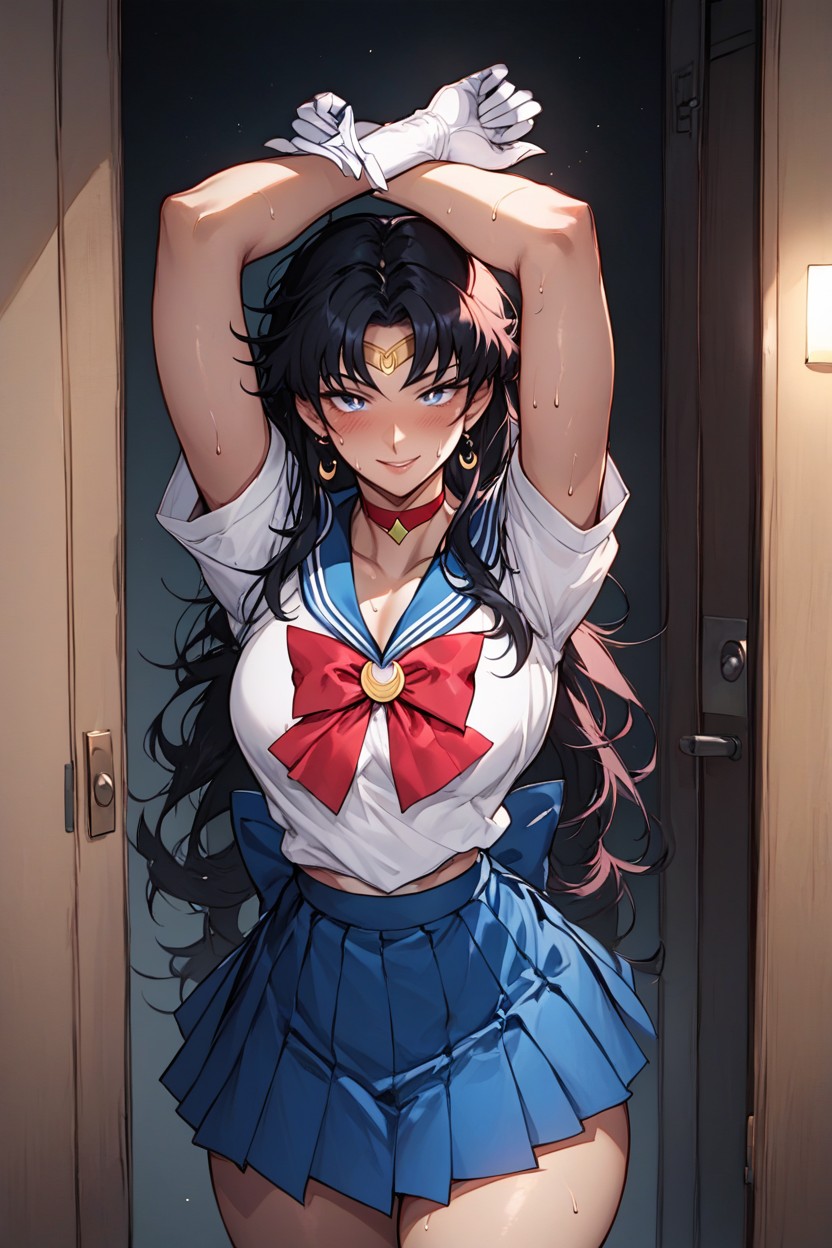 Blush, 25+, Standing In Doorway Hentai IA