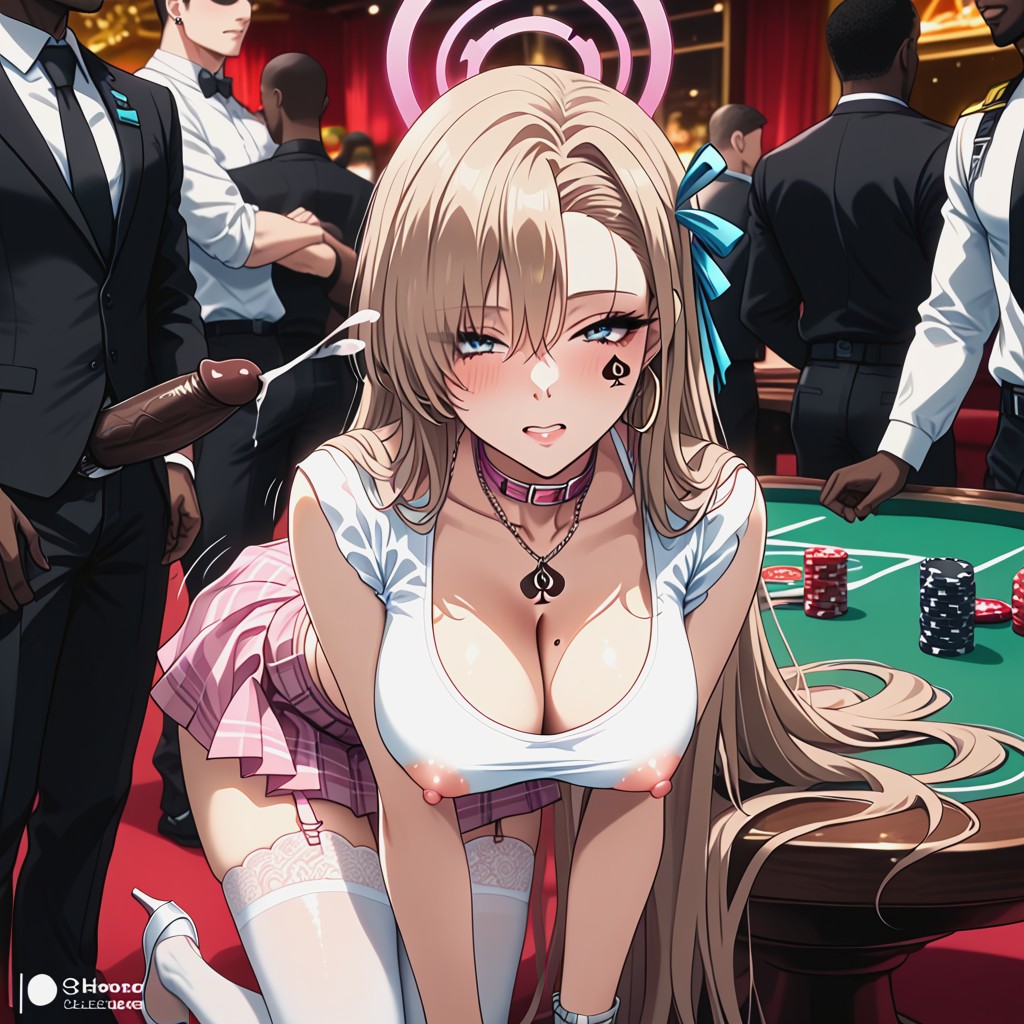 Casino, Skirt, Hoop Earrings Porno IA Hentai