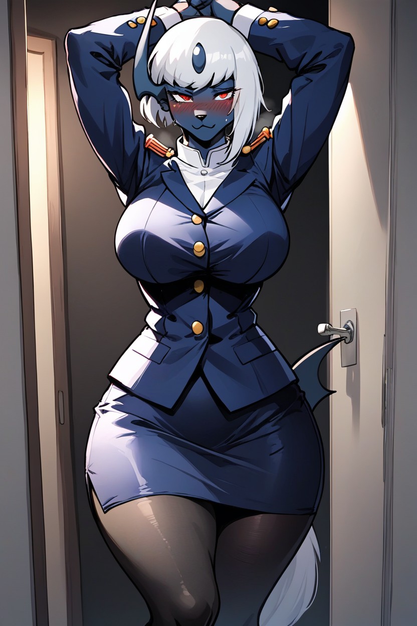 Skirt, Female Absol From Pokemon, Waist Shot Furry AI Porn