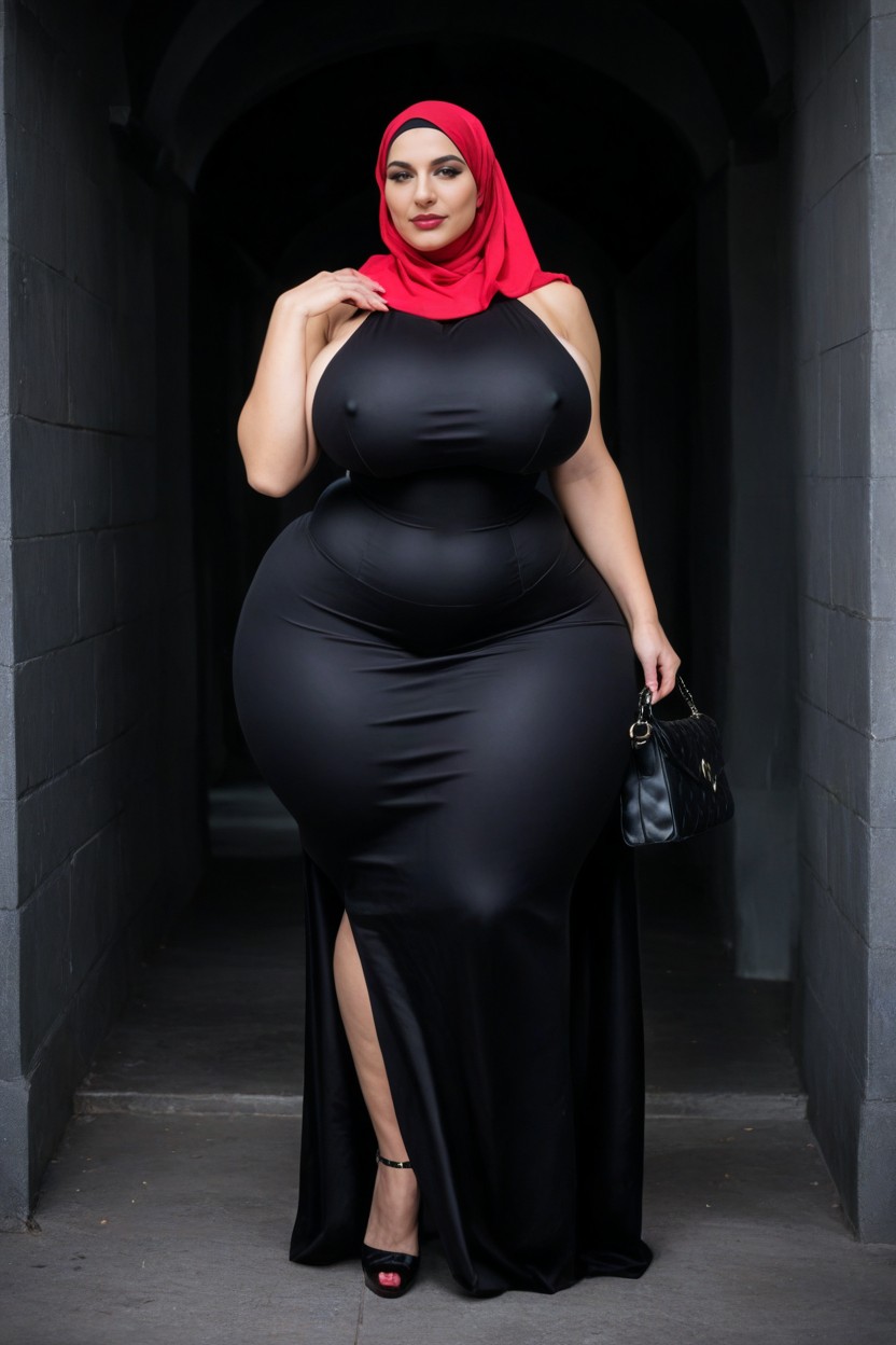 Large Booty, Seductive Body, Large Breasts AI Porn