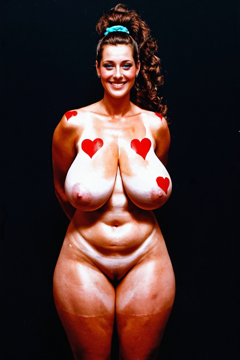 Naked, Wide Eyes, Arms Behind Back AI Porn