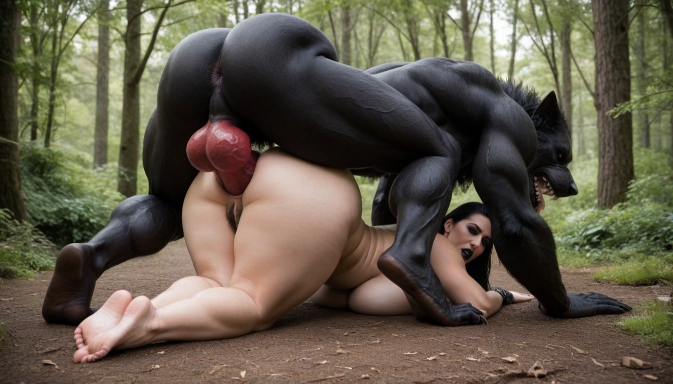 Massive Giant Cock Fucking Ass, On All Fours, Black Hair AI Porn