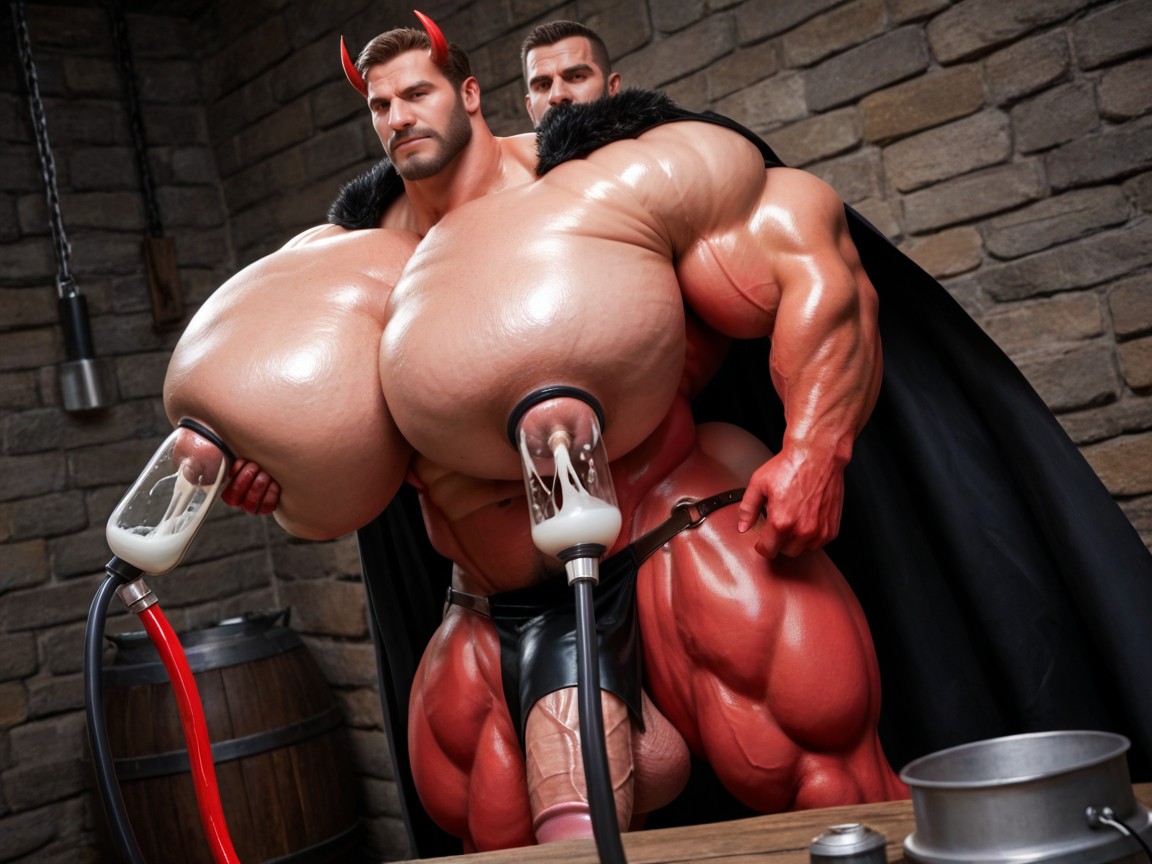 Rough Squeeze, Groping Nipple, Huge Arms KI Schwulenporno