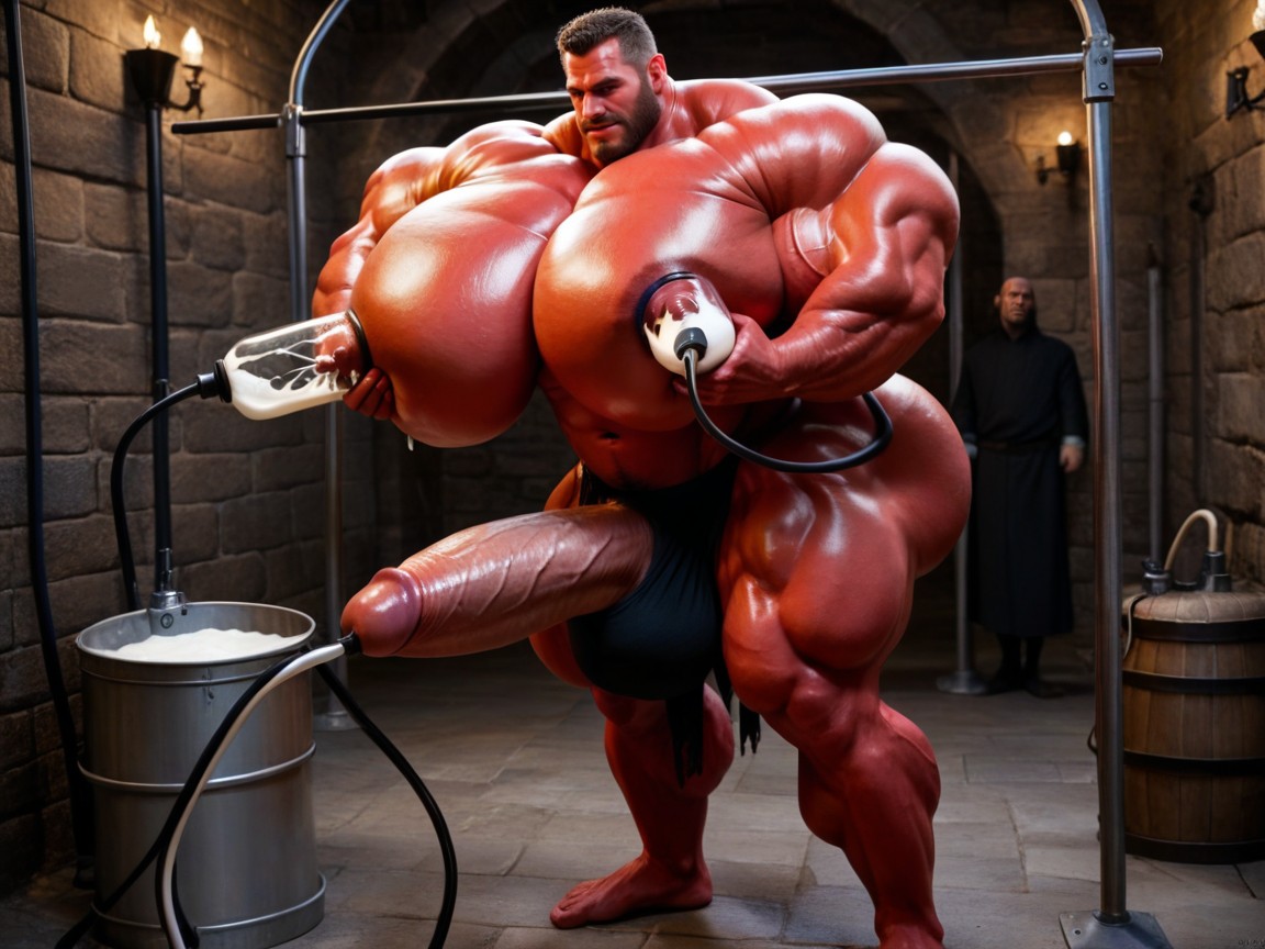 Nuit, Big Nipples, Dark Red Nipples Porno IA Gay