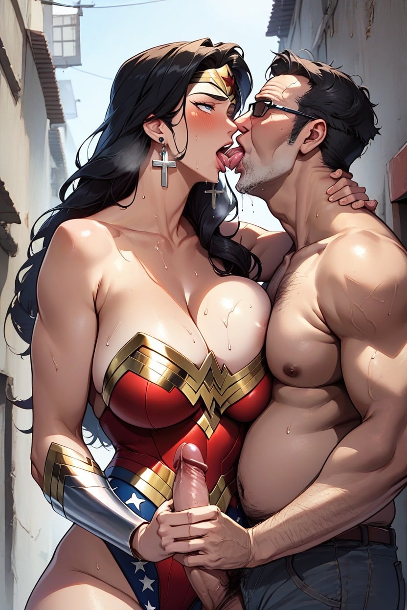 Drooling, No Muscle, Curvy AI Porn