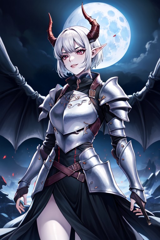 Elf Ears, Wind, Full Armor AI Porn