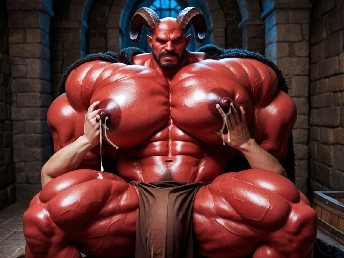 Hyper Pecs, Gigantesque, Athletic Warrior Porno IA Gay