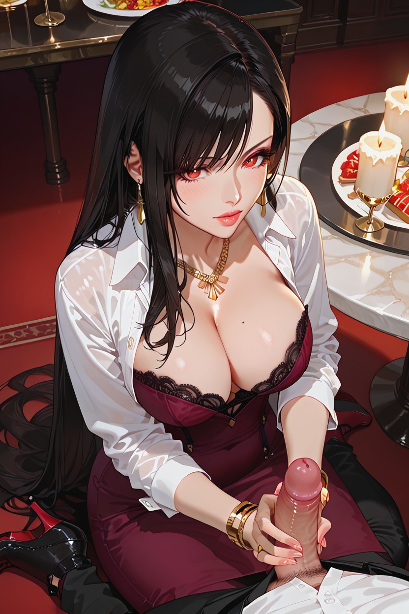 High, Final Fantasy Vii, Black Hair AI Porn