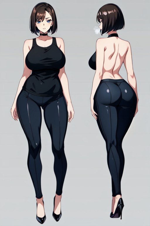 Hourglass, Yoga Pants, Italian AI Porn