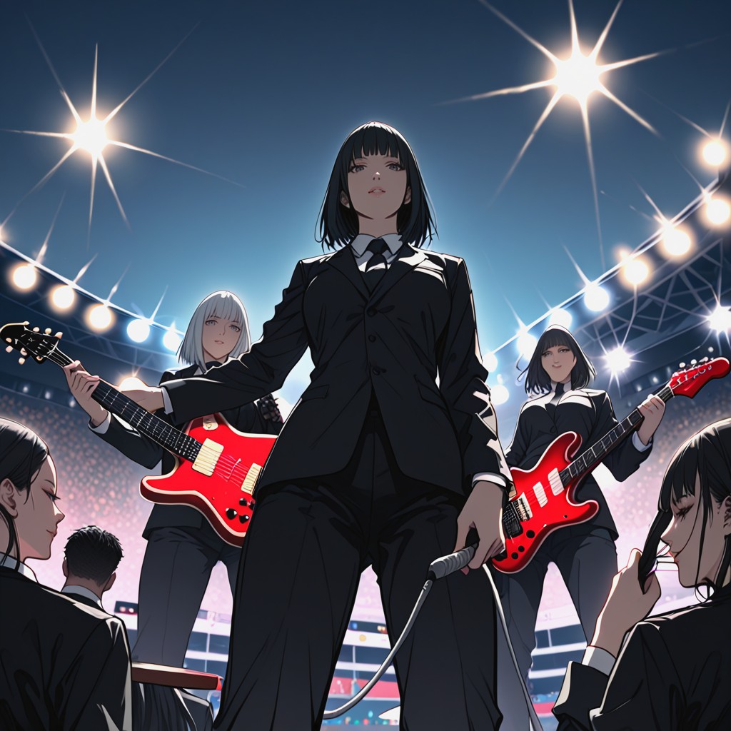 Playing Music, Guitars, Mop Top Hentai AI Porn