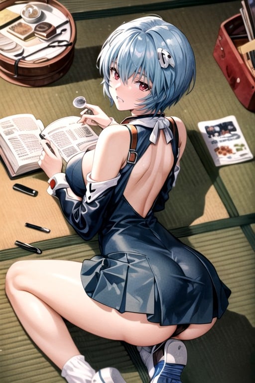Big Dick On Pussy, Holding Book, Garbage Bags Bulging With Trash Hentai IA