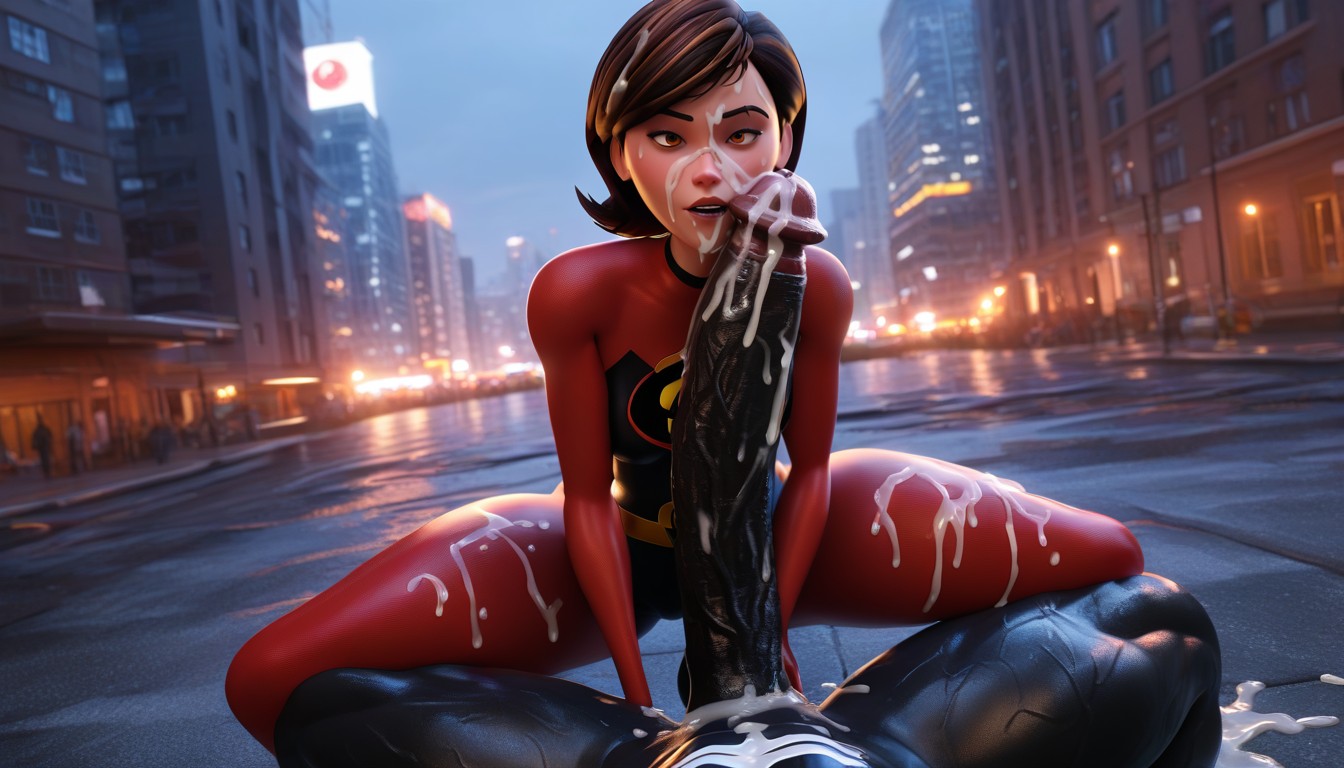 Sweaty, Cum Explosion, Venom From Marvel Hentai AI Porn