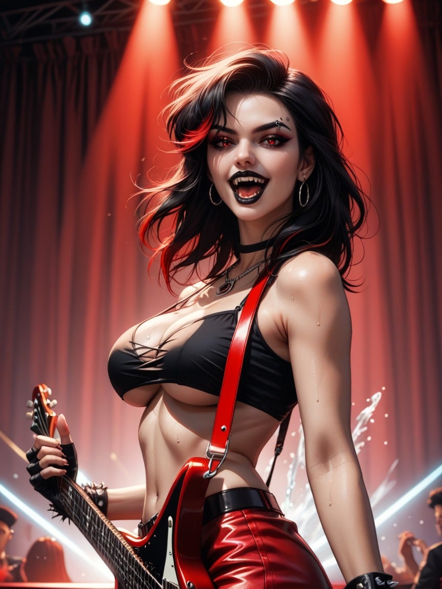 Long Black Hair, Background Women, Side View Hentai IA