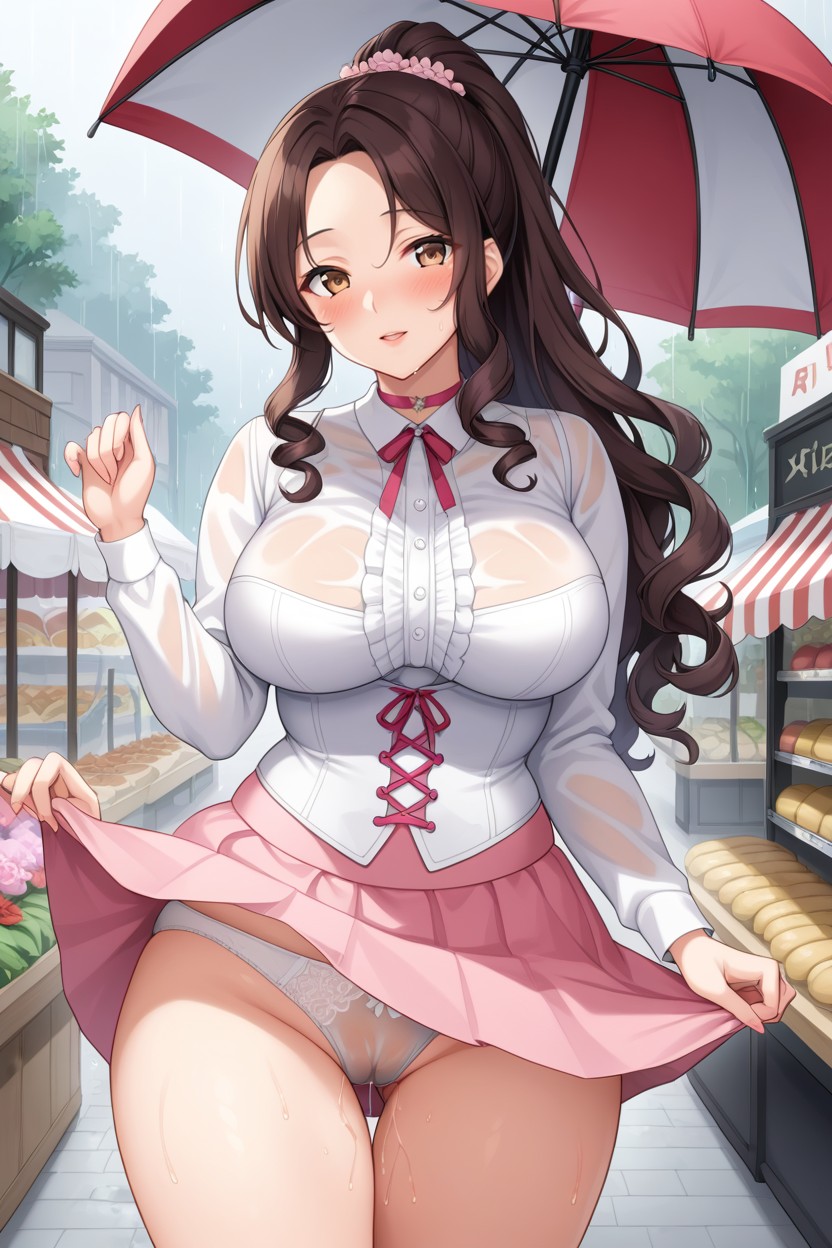 Outdoors, Anime Eyes, Horny Hentai AI Porn