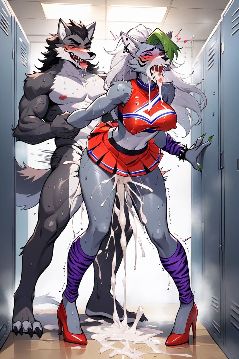 Saliva, Sound Effects, Very Sweaty Furry AI Porn