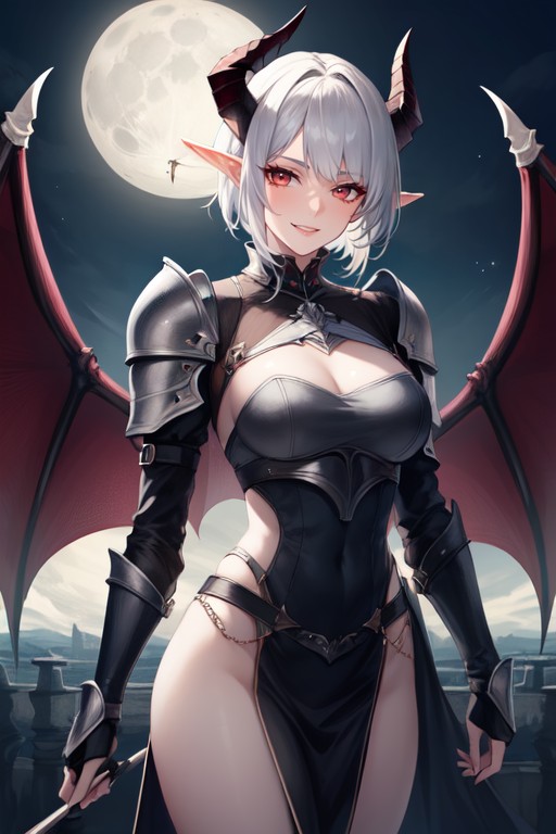 Night, Moon, Succubus AI Porn