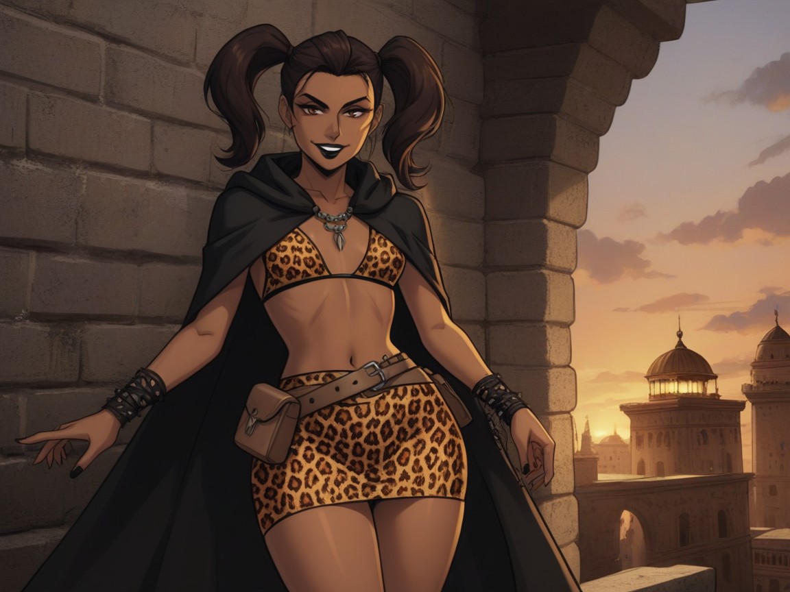 Ancient Roman Setting, Ancient Roman Villa Exterior Background, One Latina Woman Porno IA Latina
