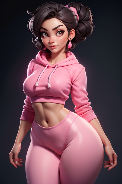 Yoga Pants, Pants Sit Below Navel, 25+ Hentai AI Porn