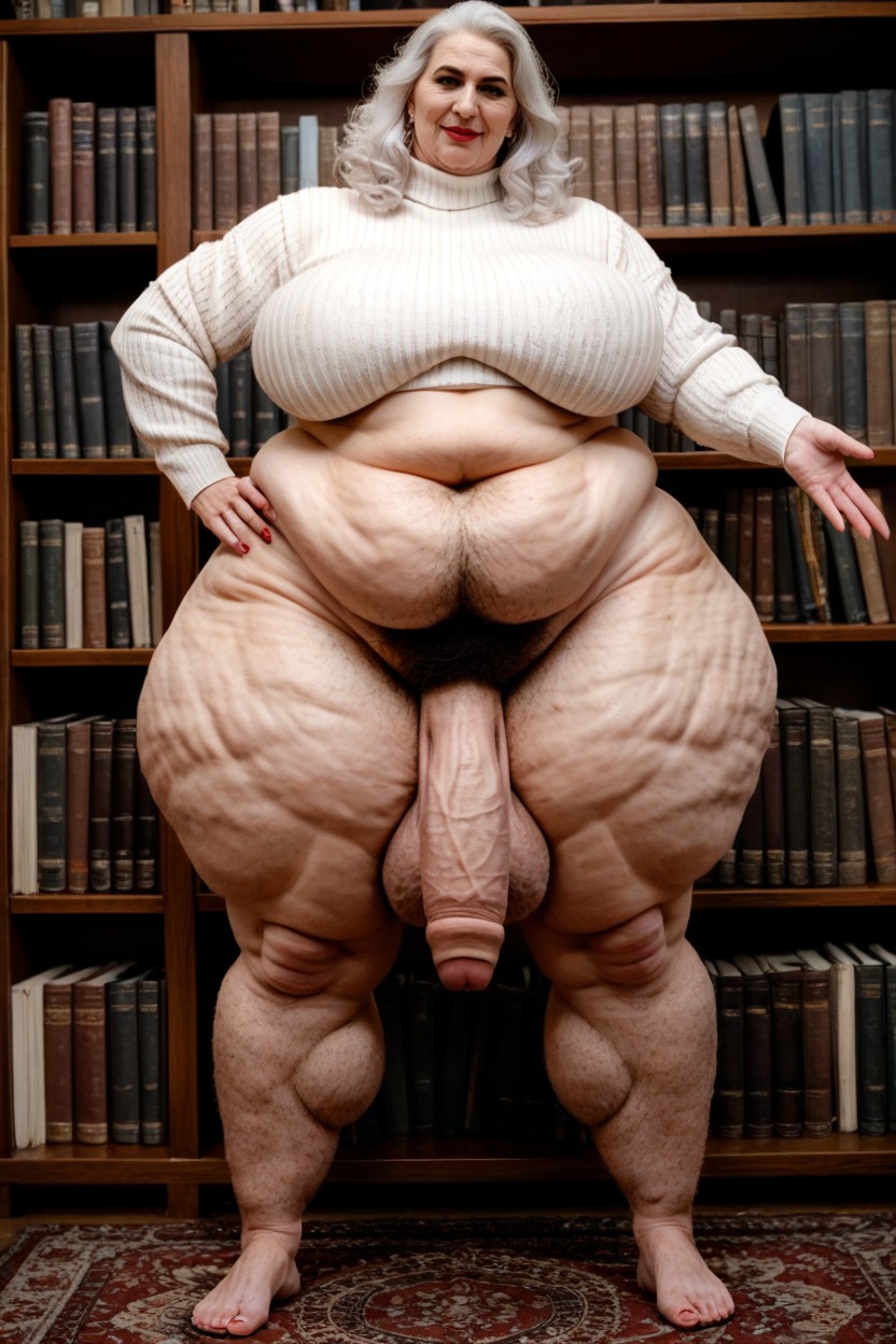 Futanari, Giant Saggy Breasts, Ssbbw AI Porn