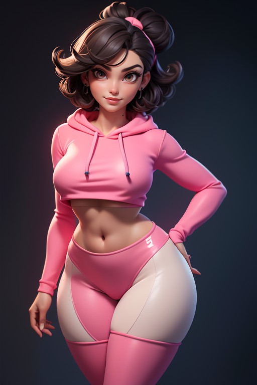 Psylockemarvel, Pink Spandex Pants, Spandex Pants Are Pink Hentai AI Porn