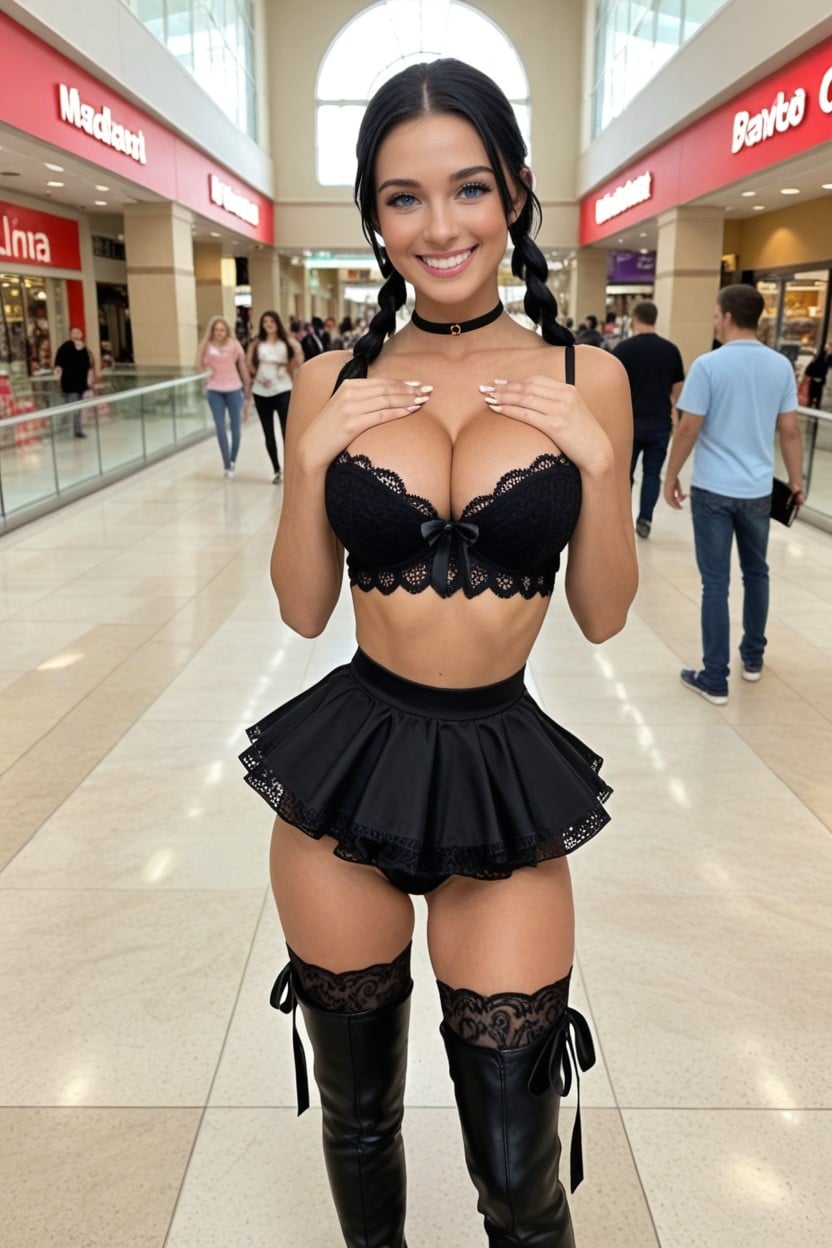 Colossal Bimbo Breasts, Tanned Skin, Gorgeous Features AI Porn