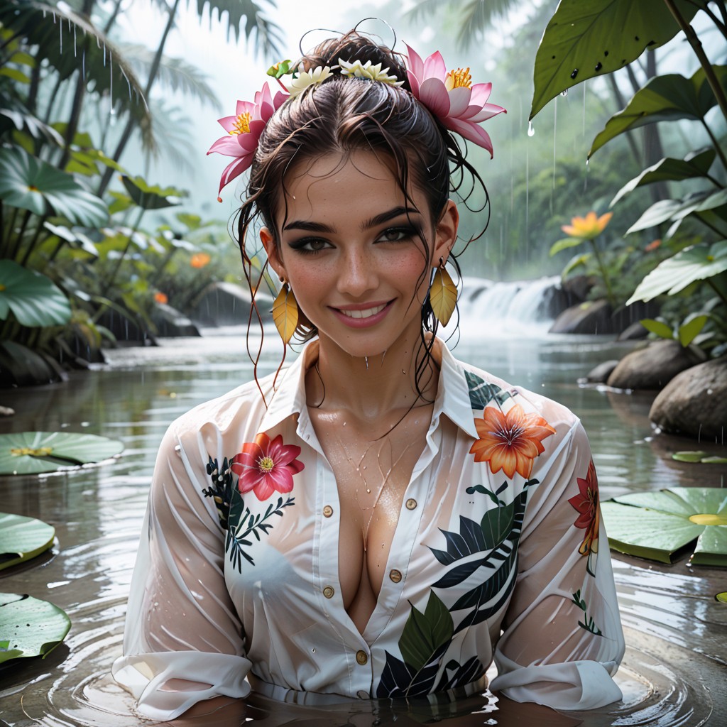 Undress, Dark Brown Skin, Jungle AI Porn