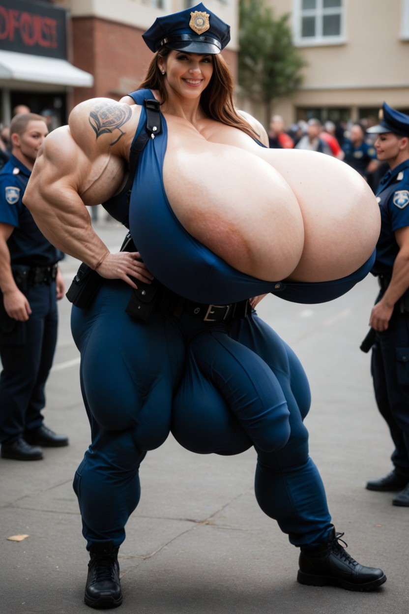 Veins, Colossal Breast, Gigantic Pectoralis Major Shemale AI Porn