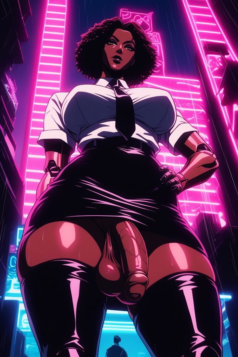 Neon, Cyberpunk, Cyberpunk Robot Aesthetic Hentai AI Porn