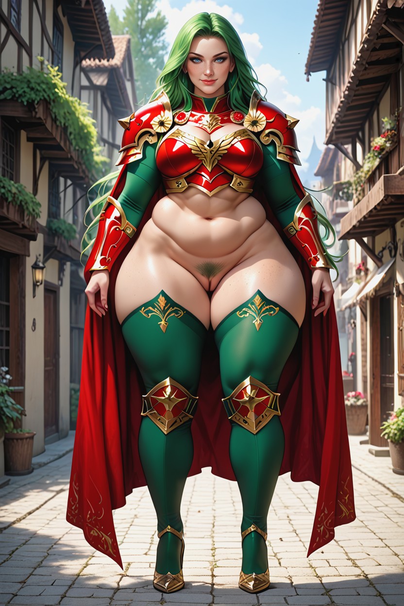 Hyper Hips, Red Cape, Beautiful Eye AI Porn