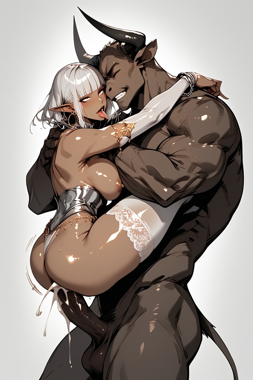 Silver Chain Bracelets, Eyes Half Closed, Sex Hentai IA