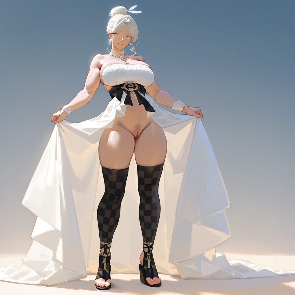 And A Melancholic Expression His Figure Is Sinewy And Lean, A Piercing, Simple Sandals Hentai IA