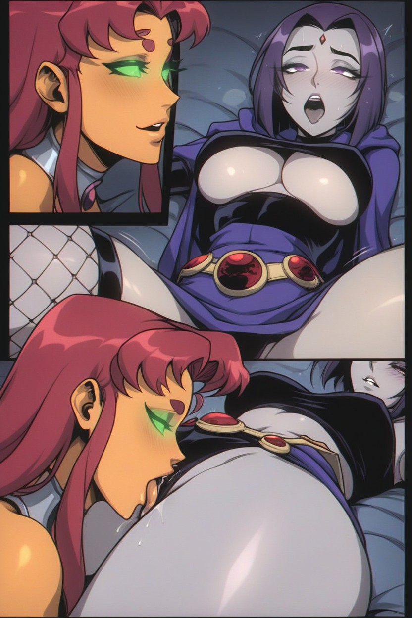 Sweaty, Orgasm, Raven Hips Hentai IA