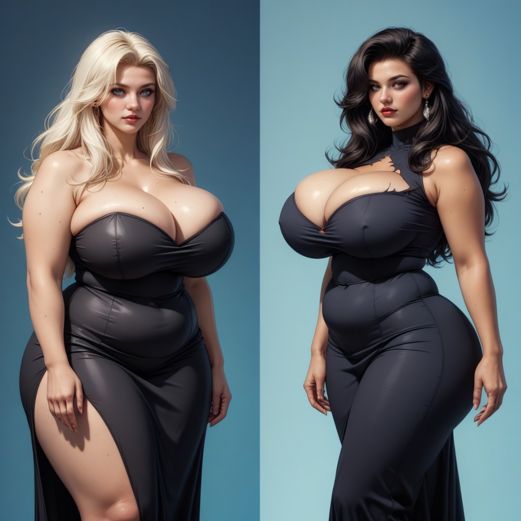 Most Perfect Hyper Massive Weight Gain Of Luscious Ultra Mega Hyper Busty Fat Thick, Mega Engorged, Ripped Clothes Porno BBW IA