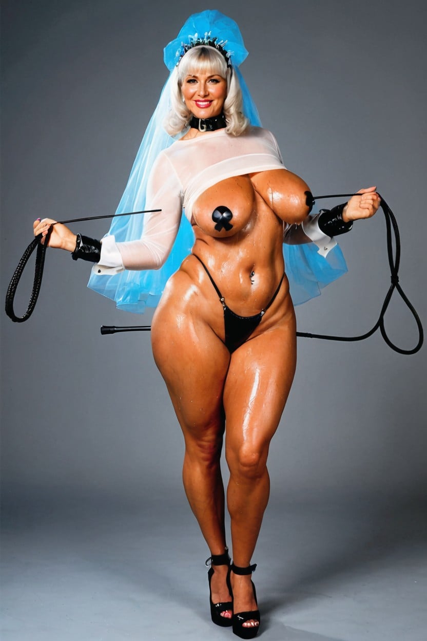 Person, Dominatrix Bimbo Milf, Horny Face MILF AI Porn