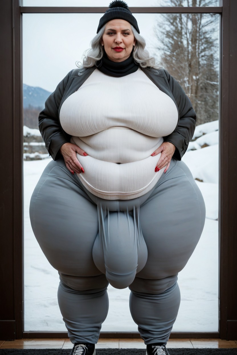 Futanari, Morbidly Obese Woman, Hyper Obesity AI Porn