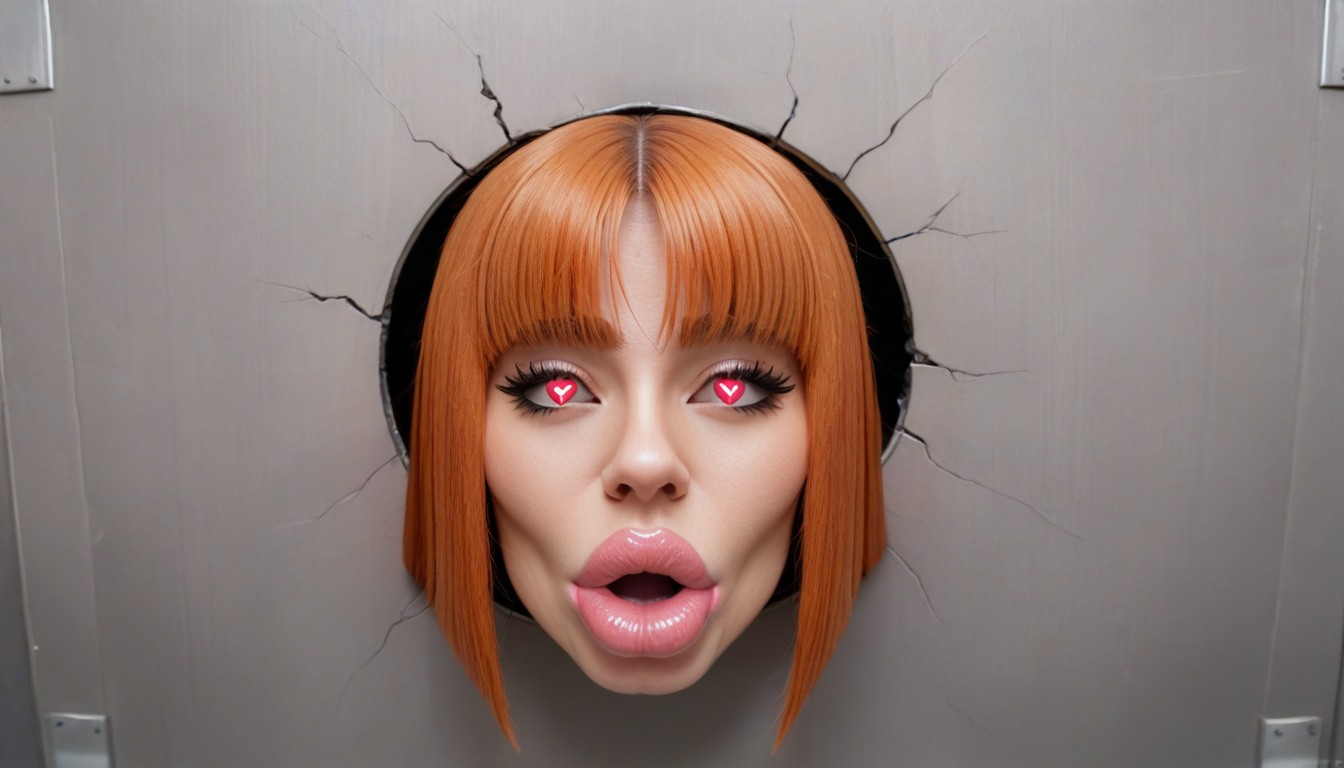 Extreme Plump Round Lips, Only Head, Felices Orgasmos Porno IA